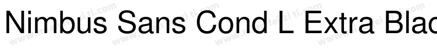 Nimbus Sans Cond L Extra Black字体转换